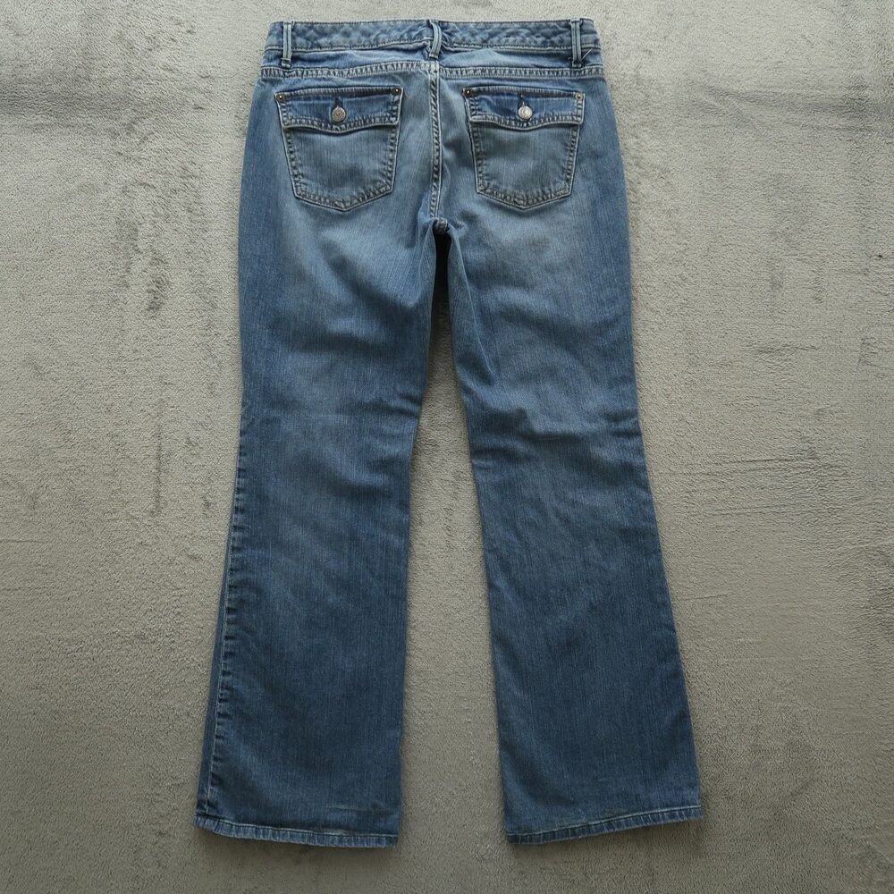 Banana Republic Jeans Women's Size 10S Blue Low-Rise Bootcut Denim 30" Inseam